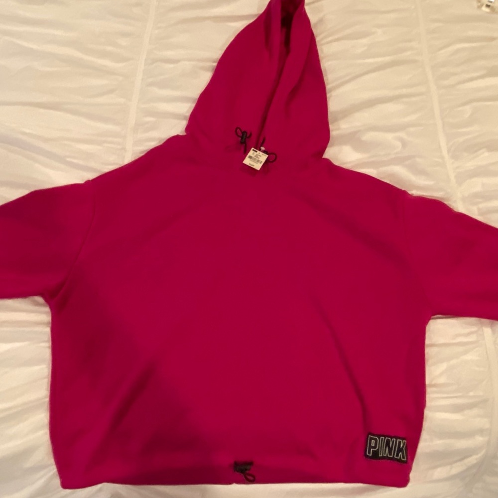 PINK pullover w adjustable cinch around waist NWT